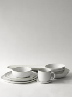Vince tallrik 27 cm, Vit