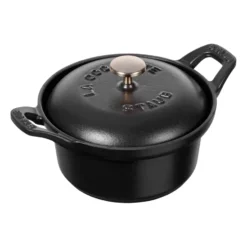 Vintage La Coquette gryta rund 0,5 L, Svart