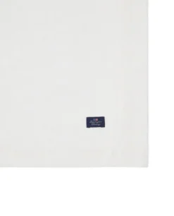White jacquard cotton bordstablett 40x50 cm, Vit