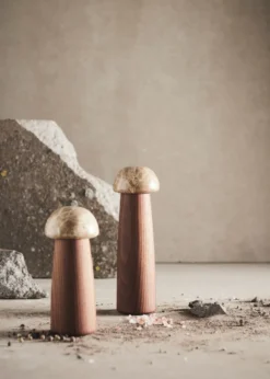Yami salt- och pepparkvarn S, Karboniserad ask-marmor