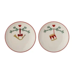 Yule tallrik Ø16 cm 2-pack, Vit