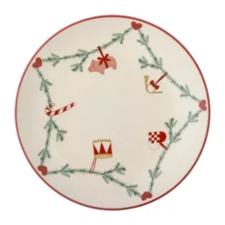 Yule tallrik Ø25,5 cm, Vit